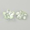 Transparent Acrylic Beads, AB Color, Flower, Light Green, 11.5x3mm, Hole: 1.8mm