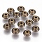 Tibetan Style Alloy Beads, Lead Free & Nickel Free & Cadmium Free, Bicone, Antique Bronze Color, about 7mm long, 7mm wide, 4.5mm thick, hole: 1mm