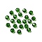 Imitation Austrian Crystal Beads, Grade AAA, K9 Glass, Faceted(32 Facets), Round, Green, 6mm, Hole: 0.7~0.9mm