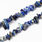 Natural Lapis Lazuli Stone Bead Strands, Chip, 4~10x4~6x2~4mm, Hole: 1mm, about 210pcs/strand, 35.4 inch