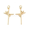 Rack Plating Brass Pendants LS-KK-C004-05G-1