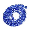 Transparent Electroplate Glass Beads Strands EGLA-N013-T6mm-B11-2