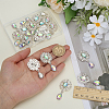 16Pcs Alloy Rhinestone Cabochons FIND-FG0004-26C-3