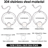 12Pcs 3 Styles 304 Stainless Steel Cable Chain Bracelet Making STAS-SP0002-11-2