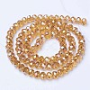 Electroplate Glass Beads Strands EGLA-A034-T4mm-B05-2