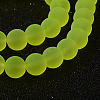 Baking Paint Transparent Glass Bead Strands X-GLAA-S031-8mm-30-2