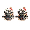 Christmas Theme Alloy Enamel Pendants X-ENAM-Z022-03B-1
