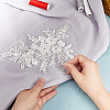 Flower Pattern Polyester Computerized Embroidery Appliques DIY-WH0304-580-6