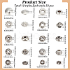 500Pcs 10 Styles Tibetan Style Alloy Beads FIND-PA0001-36-2
