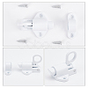 Aluminum & Alloy Lock Catch Clasps AJEW-GF0004-87A-4
