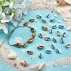 GOMAKERER 80Pcs 2 Colors Electroplated Shell Beads BSHE-GO0001-04-5