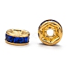 Brass Rhinestone Spacer Beads RB-A014-Z6mm-G-5