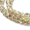 Spray Painted Crackle Glass Beads Strands CCG-Q002-4mm-05-3