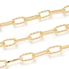 Brass Handmade Paperclip Chains CHC-M019-11G-1