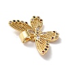 Rack Plating Brass Micro Pave Cubic Zirconia Pendants KK-A160-10G-4
