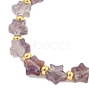 Natural Amethyst Beaded Necklaces NJEW-P311-04D-G-2