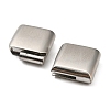 Tarnish Resistant Matte 304 Stainless Steel Magnetic Clasps STAS-K007-34-2