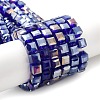 Electroplate Glass Beads Strands EGLA-D018-8x8mm-67-2