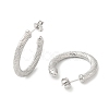 Non-Tarnish 304 Stainless Steel Ring Stud Earrings EJEW-G364-05P-2