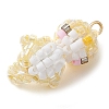 Seed Beads Beaded Charms PALLOY-MZ00318-01-3