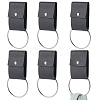6Pcs PU Leather Towel Hook AJEW-CL0003-35A-1