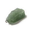 Raw Rough Natural Green Aventurine Pendants G-A028-01B-4