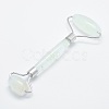 Green Watermelon Stone Glass Brass Face Massager MRMJ-G008-11P-2