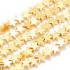 Electroplate Non-magnetic Synthetic Hematite Beads Strands G-L485-15C-G-1
