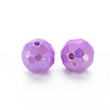 Opaque Acrylic Beads TACR-S154-10F-03-4