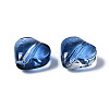 Transparent Spray Painted Glass Beads X-GGLA-S054-012A-03-2