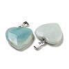 Natural Flower Amazonite Pendants G-G956-B74-FF-2