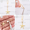 32Pcs 2 Colors Brass Earring Hooks KK-SC0006-56-6