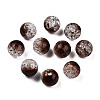 Transparent Crackle Acrylic Beads CACR-N002-26-3