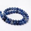 Dyed & Heated Natural Blue Aventurine Beads Strands G-F380-10mm-6