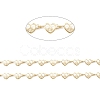Brass Hollow Heart Link Chains CHC-M025-08G-2