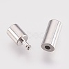 Brass Bayonet Clasps X-KK-P149-08C-2