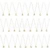 1Pc Initial Letter Brass Pendant Necklaces NJEW-YW0001-24M-2
