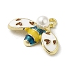 Rack Alloy Enamel Pendants LS-ENAM-Q505-07G-02-2