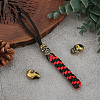 3Pcs Brass Beads KK-FG0001-18-5