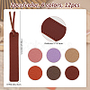 12Pcs 6 Colors PU Leather Bookmark AJEW-FH0006-23-2
