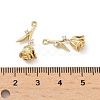 Brass Micro Pave Cubic Zirconia Pendants KK-L260-15G-3