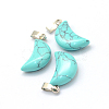 Moon Natural & Synthetic Mixed Stone Pendants G-Q369-M-3
