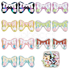 14Pcs 7 Colors Plating Acrylic Beads OACR-AN0001-01-1
