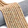 Natural Wood Lace Stone Wooden Jasper Beads Strands G-P575-A40-6x4mm-1
