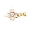 Brass Enamel Fold Over Clasps LS-KK-U059-05G-1