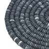 Frosted Natural Black Agate Beads Strands G-K389-C45-01-3