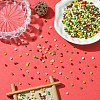 50G 5 Colors Christmas Theme Silver Lined Glass Seed Beads SEED-YW0002-62A-4