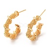 Brass Round Stud Earrings KK-K333-60G-1