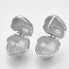 (Jewelry Parties Factory Sale)Brass Clip-on Earring KK-T050-52P-NF-3