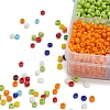 8 Colors Glass Seed Beads SEED-YW0001-58-5